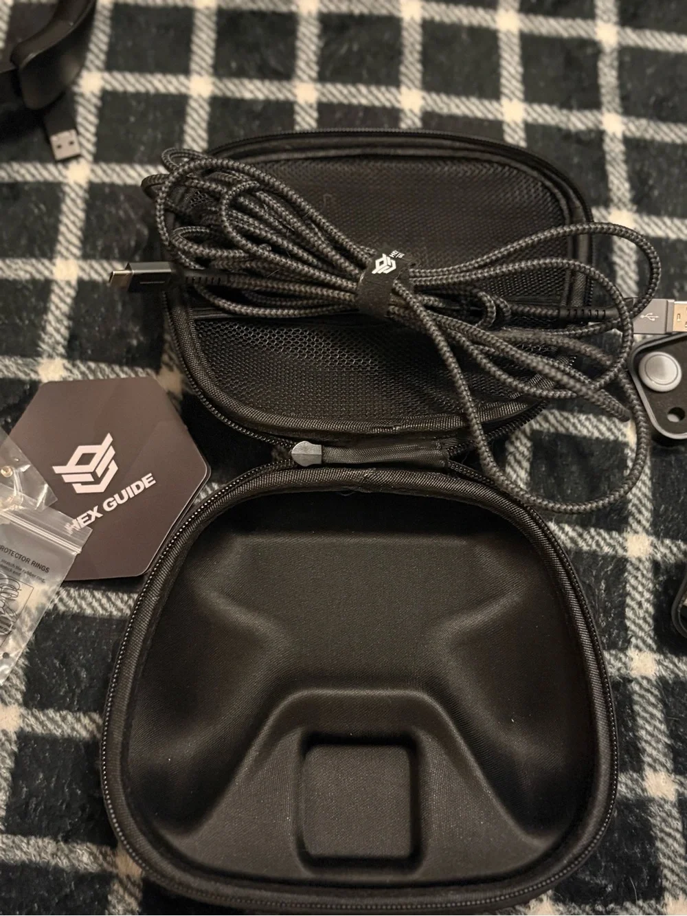 HEXGAMING PHANTOM Controller with Case , Charging Cable & Joysticks Aiming Rings